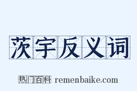 茨宇反义词是什么意思的图片